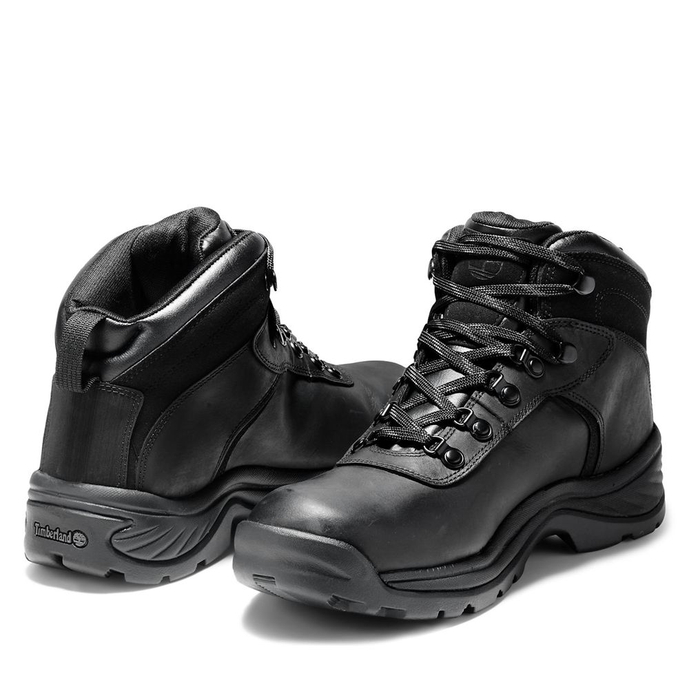 Timberland Παπούτσια Πεζοπορίας Ανδρικα Μαυρα - Flume Mid Waterproof - Greece 0473526-LR